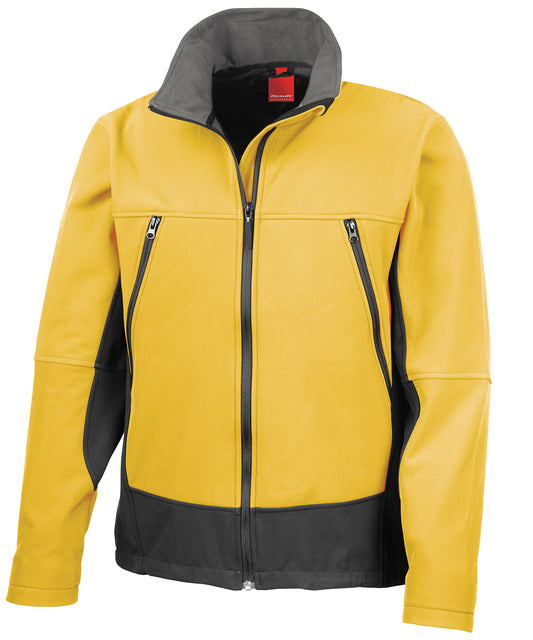 Sport Yellow/Black - Softshell activity jacket
